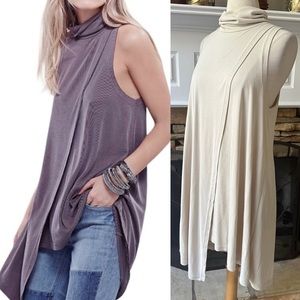 We the Free Free People Queen Anne asymmetrical dress tunic size medium